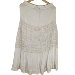 Magic Cream Maxi Skirt